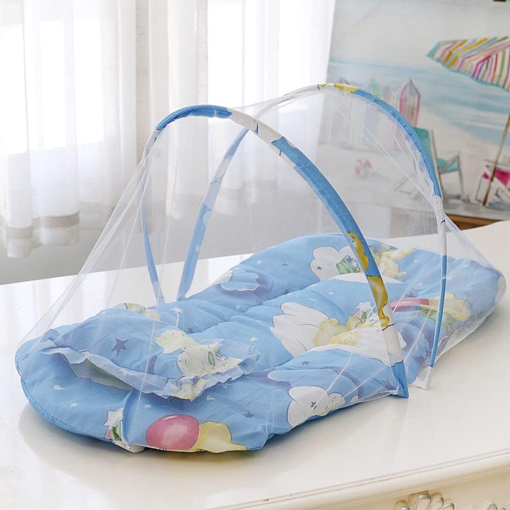 Moustiquaire Lit Bébé - SleepNest™ - Bleu - Doux comme bébé